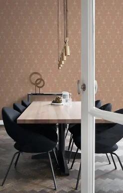 Best Origin Wallcoverings papier peint ornement rose terracotta - 50 x 900 cm - 347923