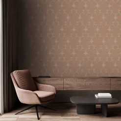 Best Origin Wallcoverings papier peint ornement rose terracotta - 50 x 900 cm - 347923