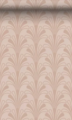 Clearance Origin Wallcoverings papier peint art déco rose terracotta - 50 x 900 cm - 347968