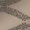 Sale Origin Wallcoverings papier peint ornement bronze brillant et marron - 53 cm x 10.05 m - 345747