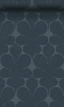 Sale Origin Wallcoverings papier peint ornement bleu foncé - 50 x 900 cm - 347925