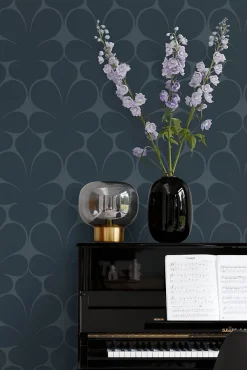 Sale Origin Wallcoverings papier peint ornement bleu foncé - 50 x 900 cm - 347925