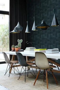 Clearance Origin Wallcoverings papier peint motif en peau d'animal encre bleu - 53 cm x 10.05 m - 347800