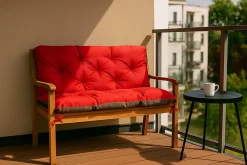 Setgarden oussin pour banc de jardin 150x50x40cm coussin de banc de jardin Rouge coussin de balançoire coussin de banc extérieur* Coussin Pour Banc