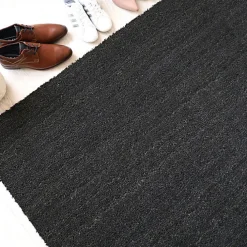 Décoweb Paillasson - Tapis brosse Coco - Anthracite - Ep, 17 mm - Rouleau de 2m x 3m* Tapis D'Entrée Et Paillasson