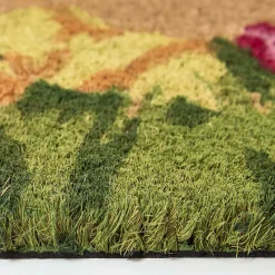 Homescapes Paillasson coco antidérapant tulipes -* Tapis D'Entrée Et Paillasson
