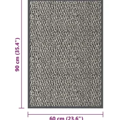 Vidaxl Paillasson touffeté 60x90 cm Marron clair* Tapis D'Entrée Et Paillasson