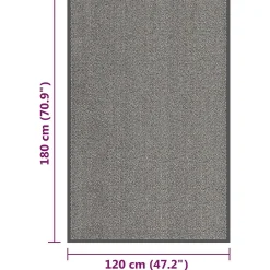 Vidaxl Paillasson touffeté 120x180 cm Marron clair