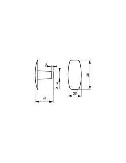 Thirard Paire bouton-bequille pour serrure en applique horizontale, carré 6mm, fourreau adaptateur 7mm, 1 portée -* Poignée Sur Rosace