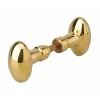 Thirard Paire de boutons pour porte, carré 6x110mm, 1 portée, laiton poli -* Bouton De Porte