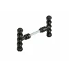 Thirard Paire de boutons torsadés pour porte d'entrée, fer, carré 6mm, 1 portée, noir -* Bouton De Porte
