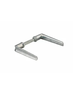 Outlet Thirard Paire de béquilles Alsace pour porte, carré 8mm, 1 portée, argent -
