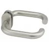 Thirard Paire de béquilles arrondies pour porte, carré 7 mm, aspect inox -* Poignée Sur Rosace