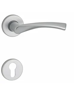 New Thirard Paire de béquilles Canopee pour porte, carré 7mm, argent -
