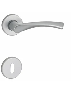 New Thirard Paire de béquilles Canopee pour porte, carré 7mm, argent -