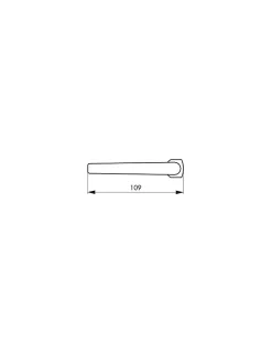 Discount Thirard Paire de béquilles Crecy pour porte, carré 7mm, argent -