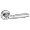 Hot Thirard Paire de béquilles Mirella2 pour porte, carré 7mm, chromé brillant/satiné -