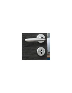 Hot Thirard Paire de béquilles Mirella2 pour porte, carré 7mm, chromé brillant/satiné -