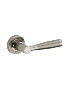 New Thirard Paire de béquilles pour porte, carré 7 mm, nickelé satiné -