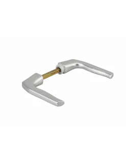 Thirard Paire de béquilles pour porte, carré 8mm, argent, 1 portée -* Poignée Sur Rosace
