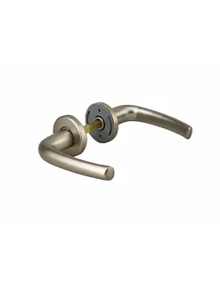 Thirard Paire de béquilles pour porte d'entrée Chantilly, carré 7mm, anodisé inox -* Poignée Sur Rosace