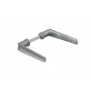 Thirard Paire de béquilles pour porte, carré 6mm, 1 portée, argent -* Poignée Sur Rosace