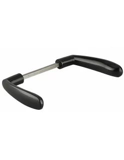 Thirard Paire de béquilles pour serrure de portail, carré 7mm, noir -* Poignée Sur Rosace