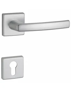Thirard Paire de béquilles Veles pour porte, carré 7mm, argent -