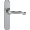 Online Klose Besser Paire de Poignées de porte Inox 304 sur Plaque "Romy Vague" - Bec de cane
