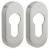 Clearance Thirard Paire de rosaces ovales pour cylindre, inox -