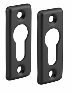 Outlet Thirard Paire de rosaces rectangulaires pour cylindre profilé, noir -