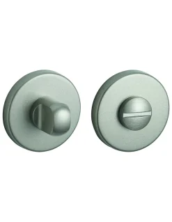 Sale Thirard Paire de rosaces rondes Solis/Boston, diamètre 50mm, à condamnation, nickel satiné -