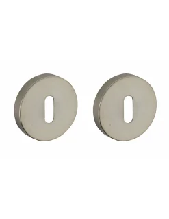 Hot Thirard Paire de rosaces, trou de clé, inox -