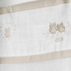 Hot Paris Prix Paire de Voilages Brodés "Betty" 60x90cm Naturel