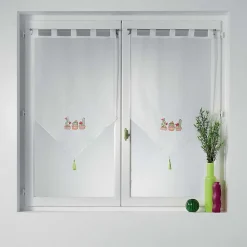 Online Paris Prix Paire de Voilages "Epinéa" 60x160cm Blanc
