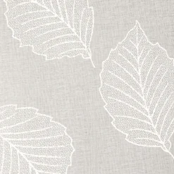 Sale Dylrev Paire de voilages imprimé gomme, vitrage finition passe-tringle, 60x90cm prêts à poser, blanc.