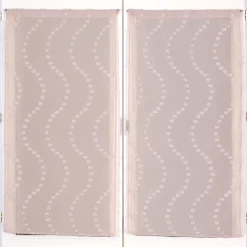 Best Dylrev Paire de Voilages Petits-Nœuds Vieux-Rose 60x160cm - Décoration Élégante