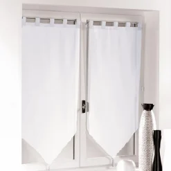 New Paris Prix Paire de Voilages "Voiline" 60x90cm Blanc