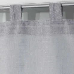 New Paris Prix Paire de Voilages "Zazy" 60x160cm Gris