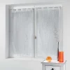 Best Douceur D'Intérieur Paire droite passants 2 x 90 x 120 cm voile sable applique filiane Blanc