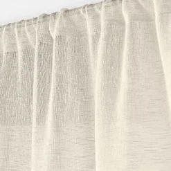 Outlet Douceur D'Intérieur Panneau Passe Tringle 90 x 200 cm Voile Tisse Carlin beige