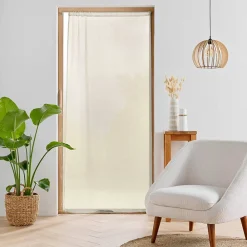 Outlet Douceur D'Intérieur Panneau Passe Tringle 90 x 200 cm Voile Tisse Carlin beige