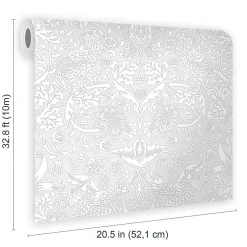 Clearance William Morris at Home Papier peint à peindre vinyle intissé fleuri L.1000 x l.52 cm William Morris Strawberry