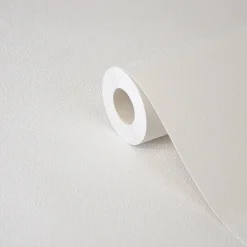 Papier peint dupplex vinyle sur intissé Wampi GoodHome blanc* Papier Peint À Peindre