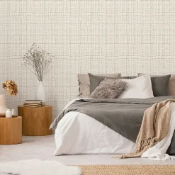 Sale Lutèce Papier peint expansé sur intissé tissage Abaca rabane vert L.1005 x l.53cm