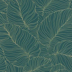 Grandeco Papier peint expansé vinyle sur intissé Isa vert L.1005 x l.53 cm* Papier Peint Pour Couloir|Papier Peint
