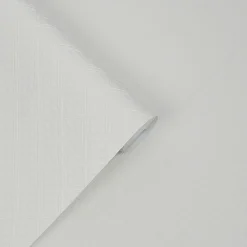 Sale Laura Ashley Papier peint intissé à peindre imprimé géométrique en relief blanc L.1000 x l.52 cm Mr.Jones