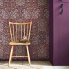 William Morris Papier peint intissé Blackthorn plum imprimé fleurs violet L.1000 x l.52cm* Papier Peint Pour Couloir