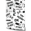 Discount Muralo Papier Peint Intissé ECRITS Noir Et Blanc Pour Chambre D'Enfant