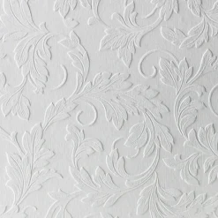 WOW Papier peint intissé fleurs d'acanthe* Papier Peint À Peindre